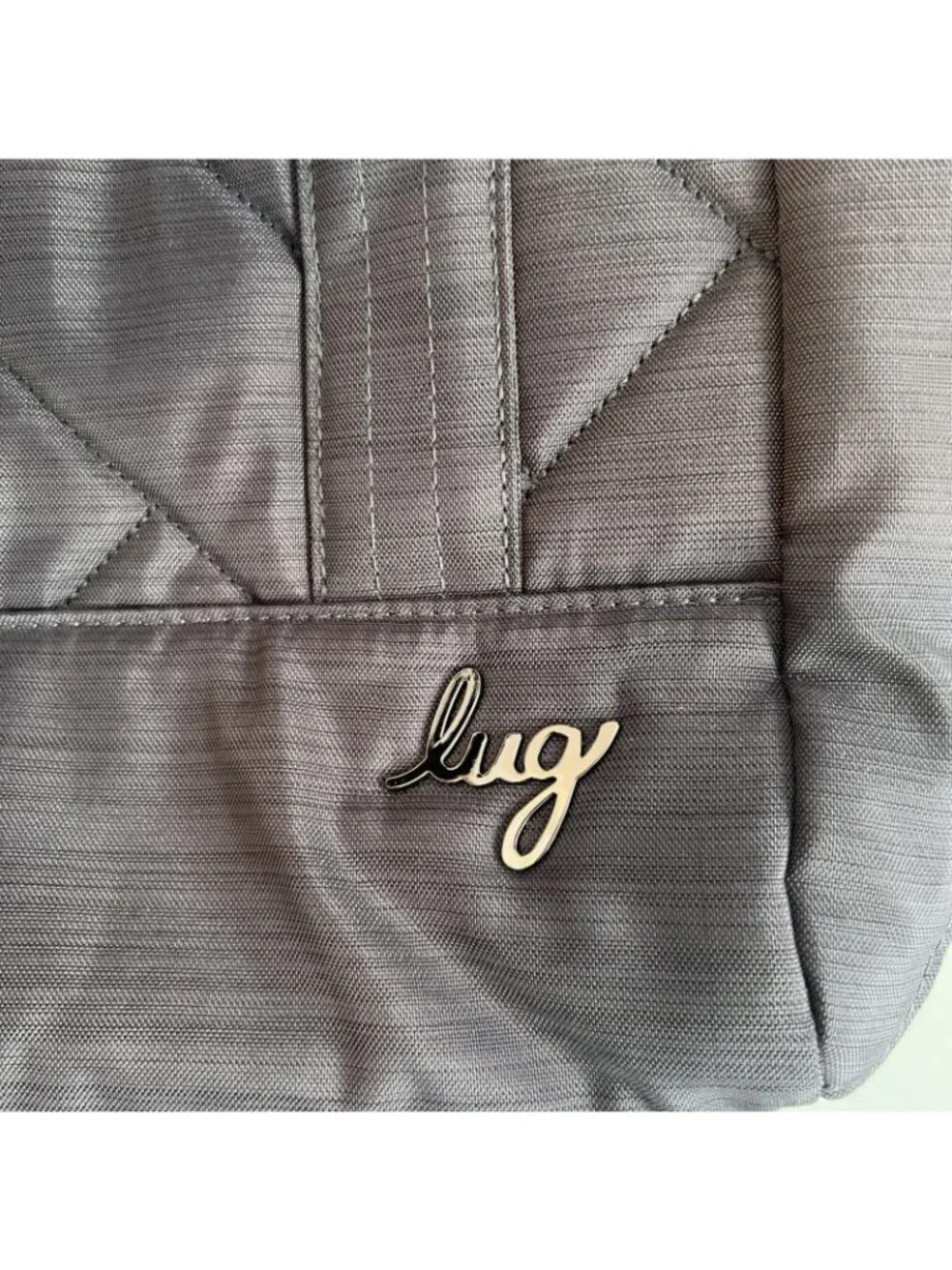 Lug Baby Yacht Carry All Bag Gray Zip Top Tote